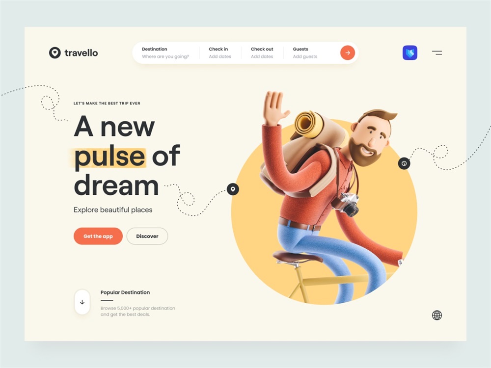從 Dribbble 高贊的 828 個作品中，總結(jié)出 2022 設(shè)計趨勢