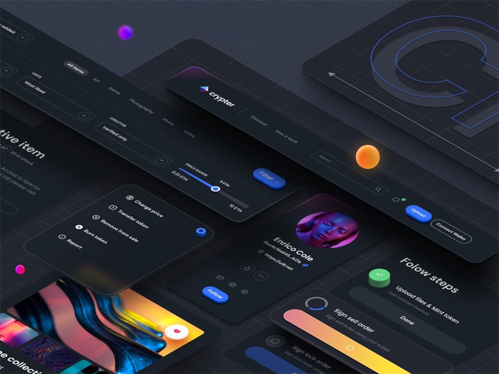 從 Dribbble 高贊的 828 個作品中，總結(jié)出 2022 設(shè)計趨勢