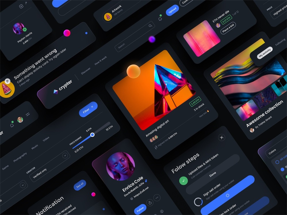 從 Dribbble 高贊的 828 個作品中，總結(jié)出 2022 設(shè)計趨勢