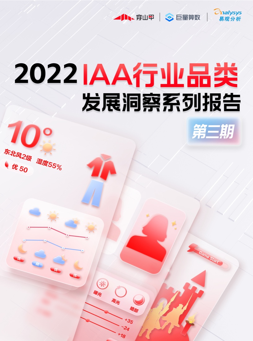 巨量算數(shù)：2022年IAA行業(yè)品類發(fā)展洞察系列報告