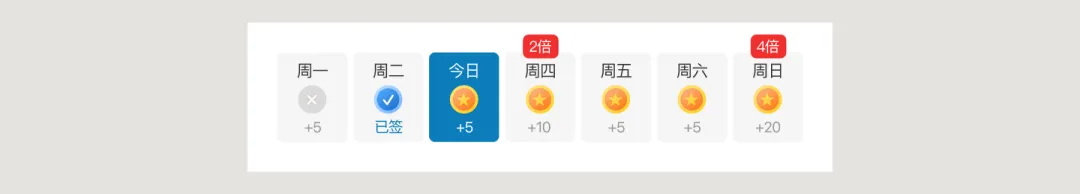 UI必學(xué)組件！簽到組件的設(shè)計(jì)方式詳解