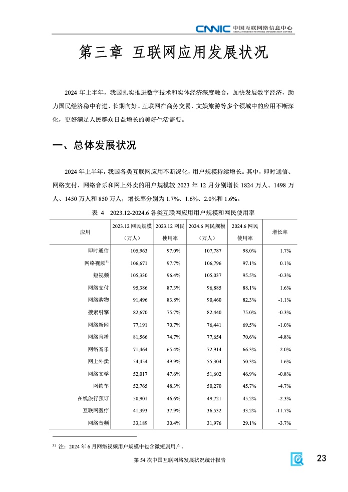 第54次中國互聯網絡發(fā)展狀況統(tǒng)計報告(圖29)