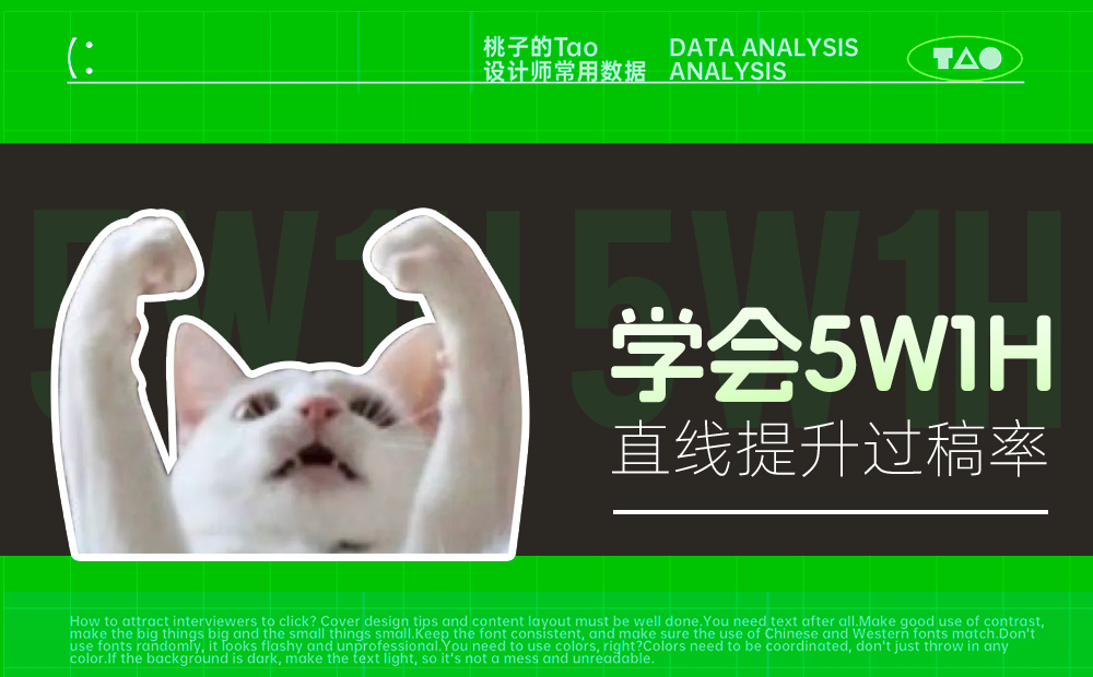 學(xué)會5W1H，兩倍提升過稿率！ 